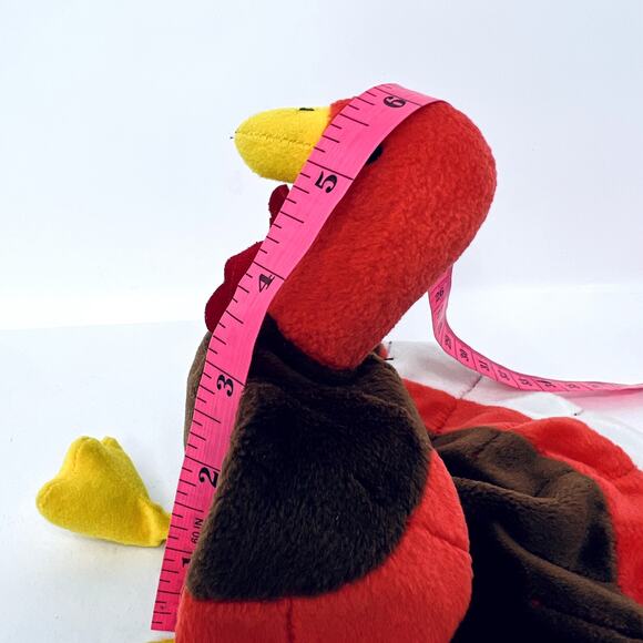 Vintage TY Beanie Baby Gobbles Turkey Plush Stuffed Animal Thanksgiving Collect - Picture 3 of 9